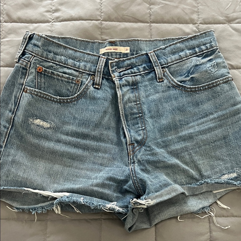 Levi's Classic Blue Denim Shorts